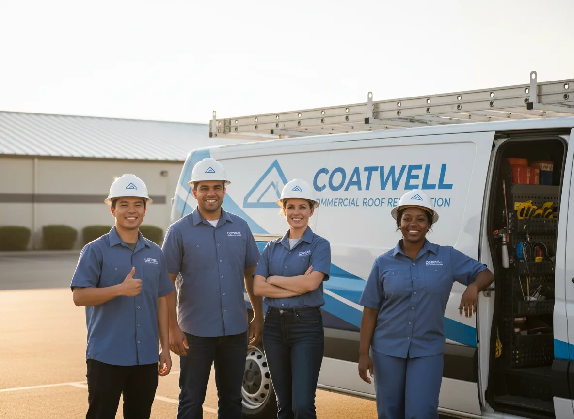 Commercial roof coating company in Evansville, WI